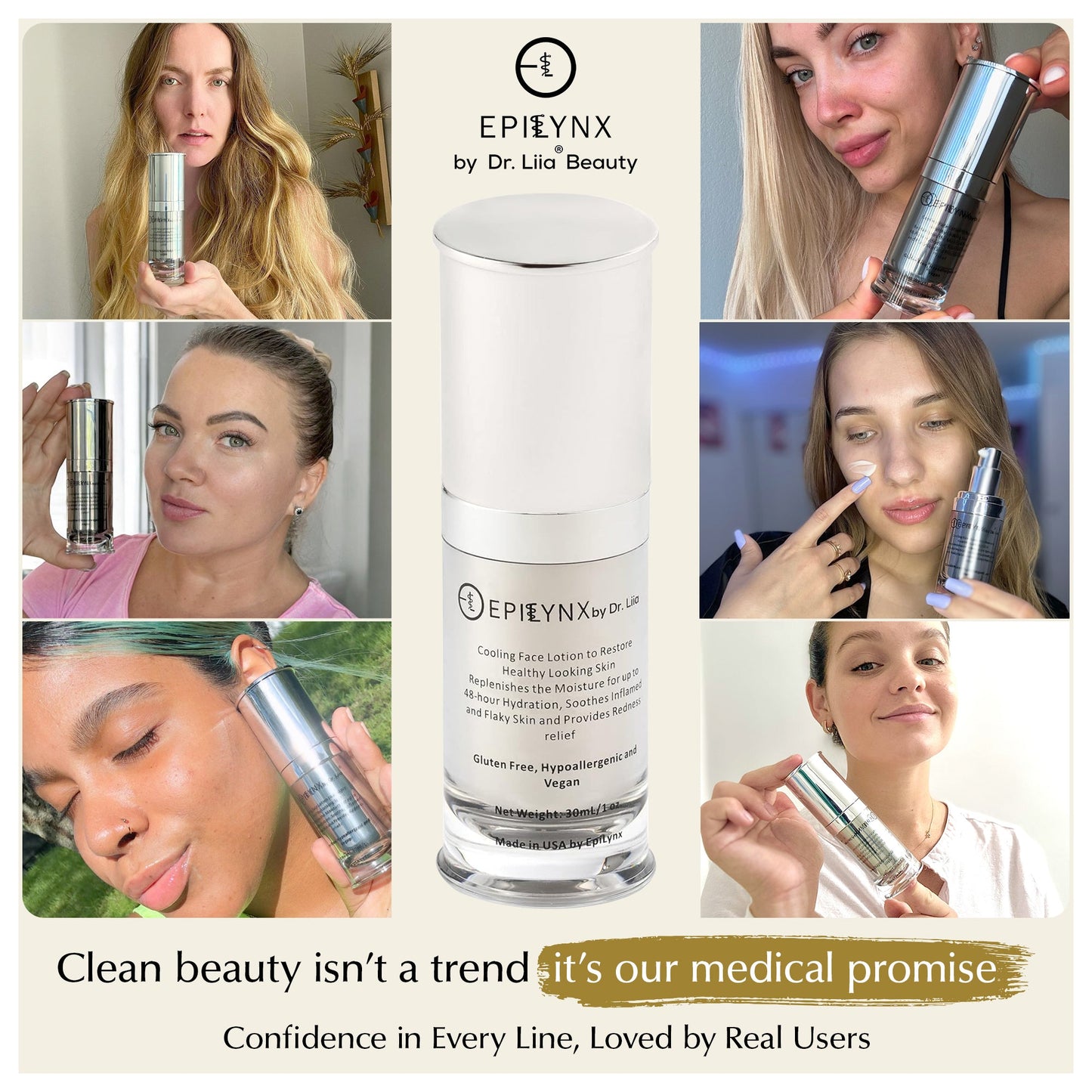 Face Moisturizer for Sensitive and Dry Skin - Lightweight