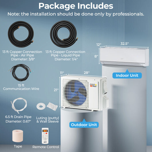 SEERXtreme Series ENERGY STAR Certified 12000 BTU 24 SEER2 115V Mini Split Heat Pump Heating at -15F