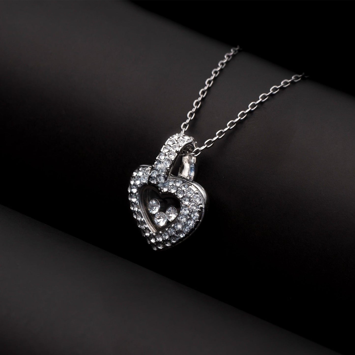 To My Wonderful Mother-in-Law - Thank You For Your Warm Smile - Tryndi Floating Heart Necklace