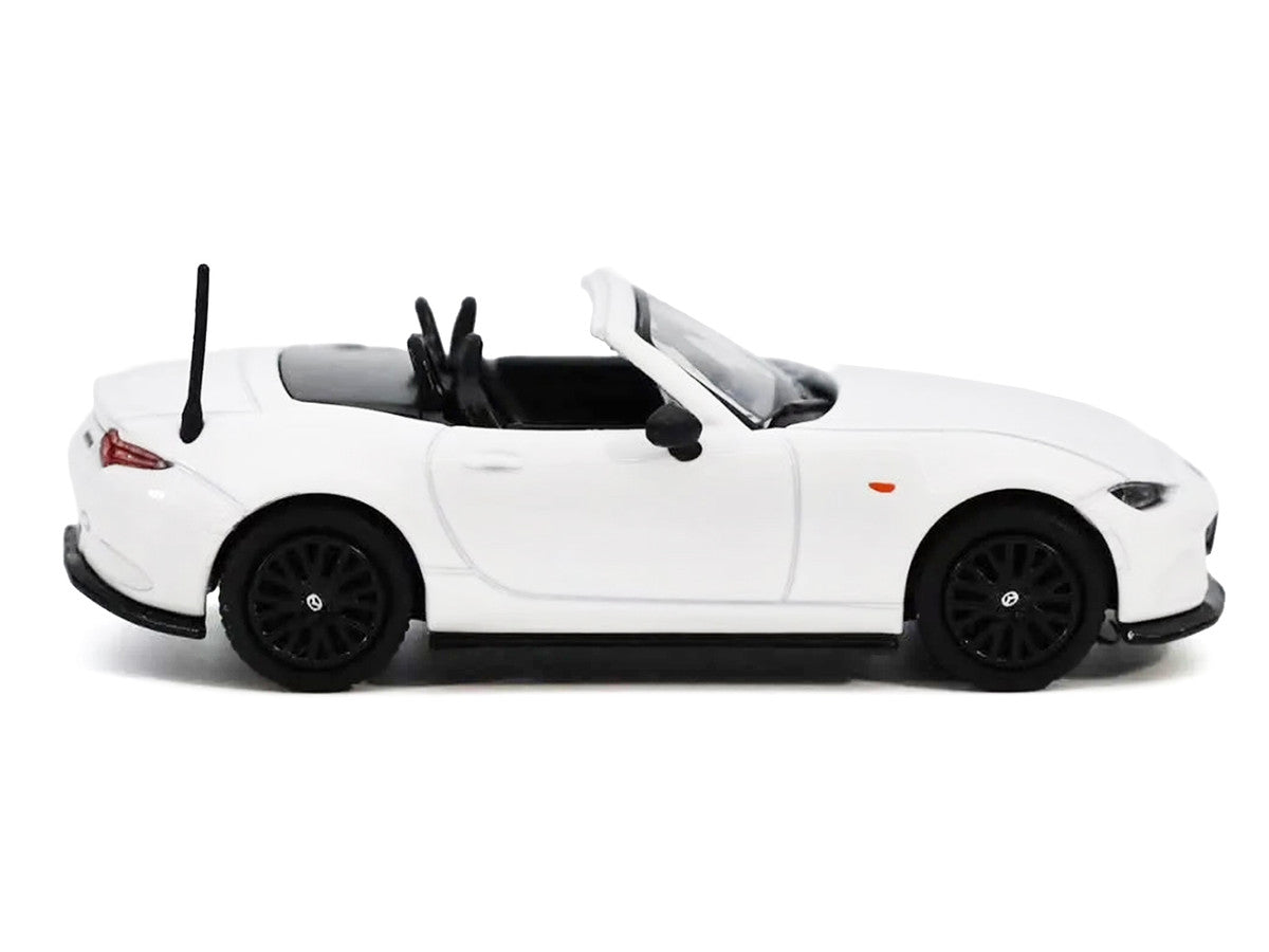 2024 Mazda MX-5 Roadster White 1/64 Diecast Model Car by GCD x Enchery