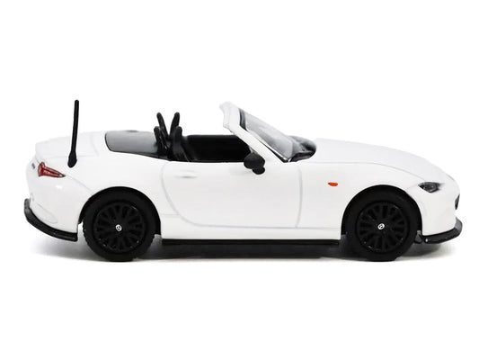 2024 Mazda MX-5 Roadster White 1/64 Diecast Model Car by GCD x Enchery