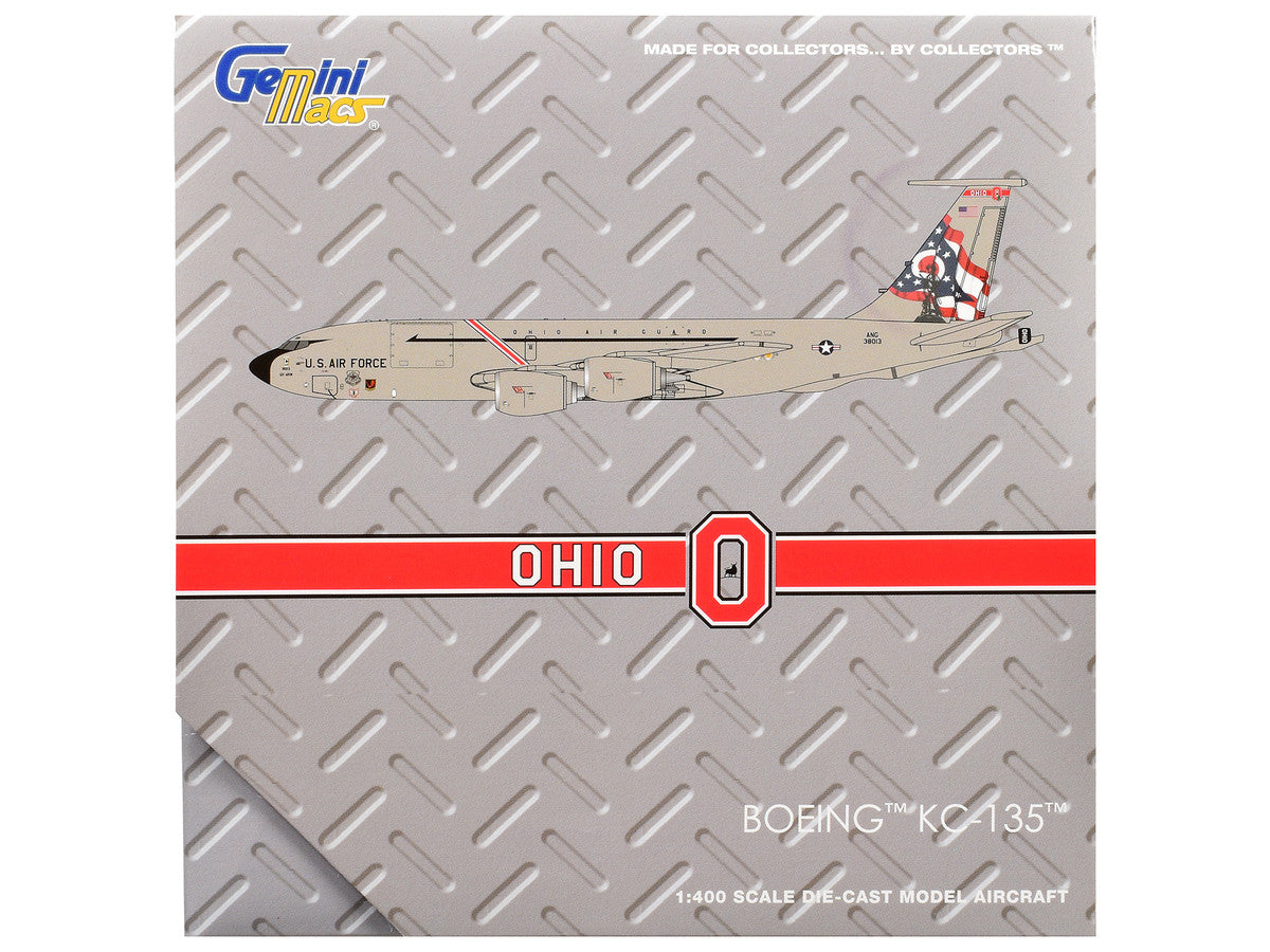 Boeing KC-135R Stratotanker Aircraft "Ohio Air National Guard" United States Air Force (63-8013) Gray "Gemini Macs" 1/400 Diecast Model Airplane by GeminiJets
