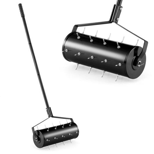 18/21 Inch Manual Lawn Aerator with Detachable Handle-21 inches