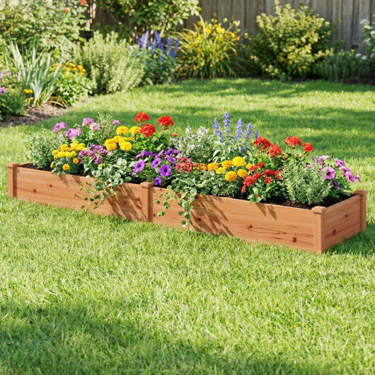 Wooden Vegetable Raised Garden Bed for Backyard Patio Balcony
