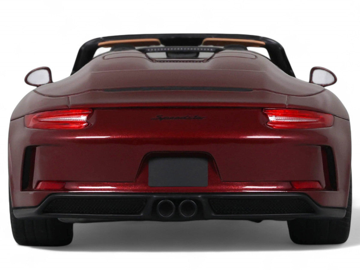 2019 Porsche 911 (991.2) Speedster #57 "Heritage Edition" Cherry Red Metallic 1/18 Model Car by GT Spirit