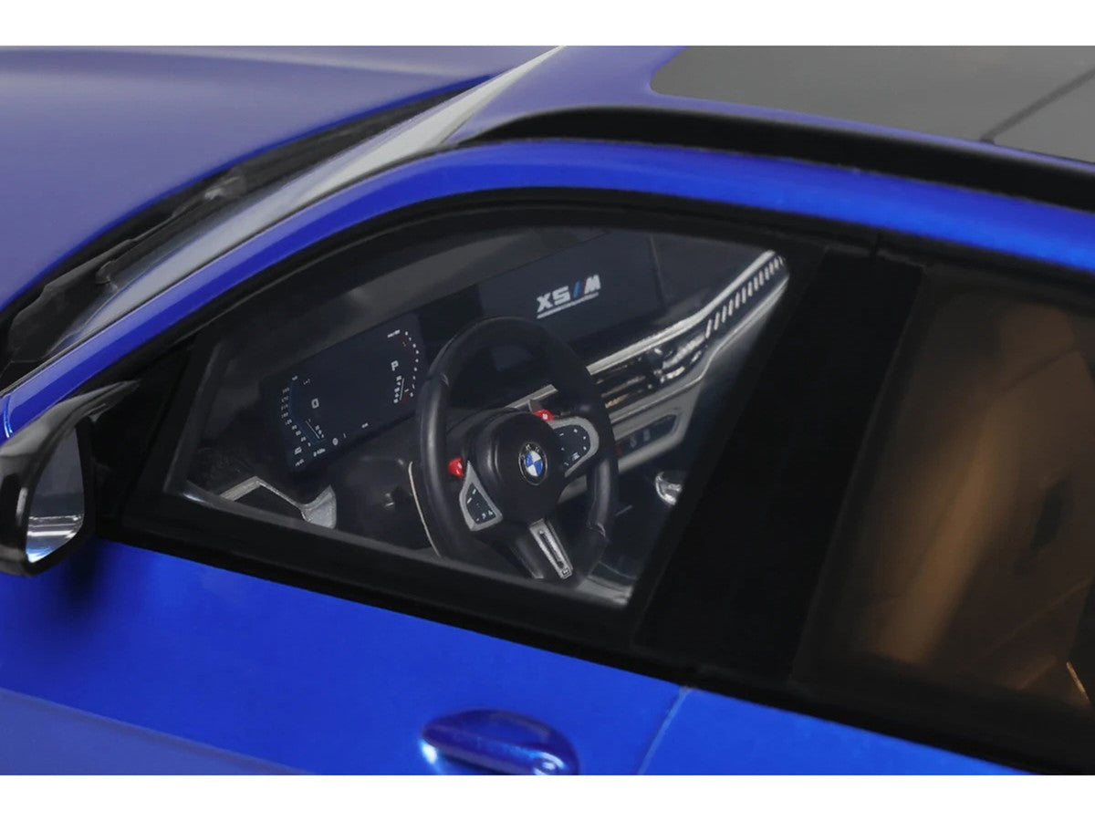 2023 BMW X5 M Competition Blue Metallic with Black Top 1/18 Model Car by GT Spirit