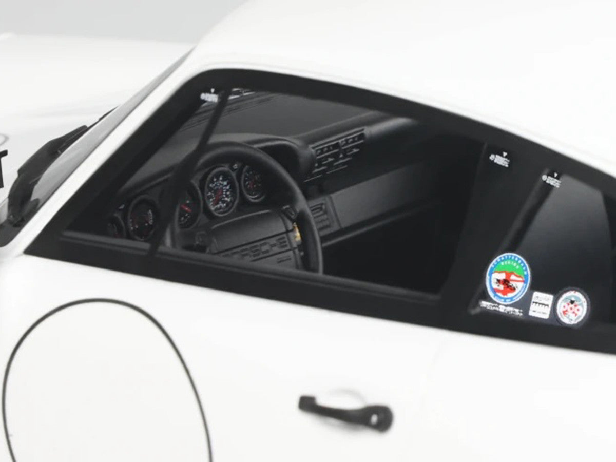 1992 Porsche 911 (964) "Carrera Cup - USA Edition" White 1/18 Model Car by GT Spirit