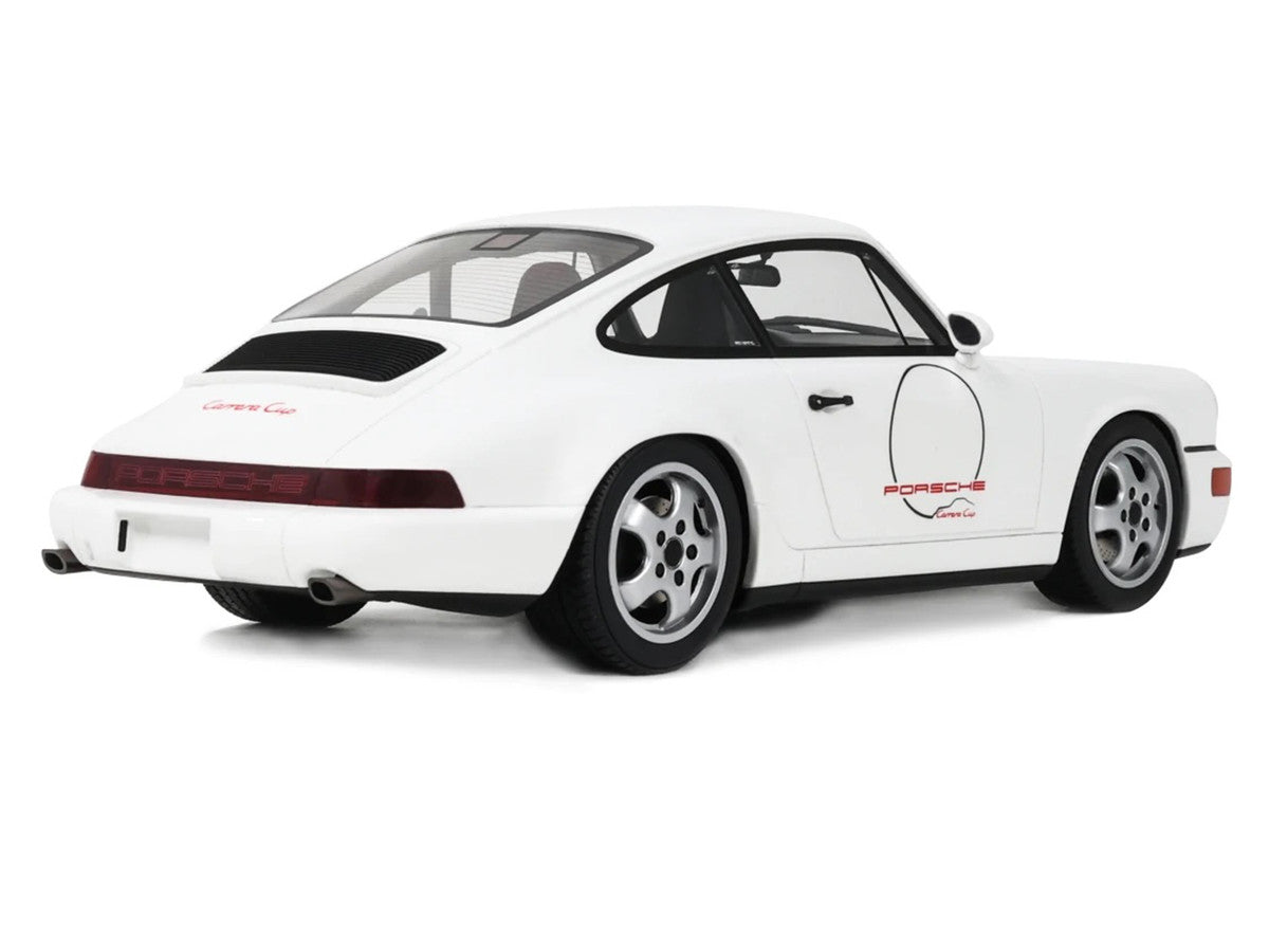 1992 Porsche 911 (964) "Carrera Cup - USA Edition" White 1/18 Model Car by GT Spirit