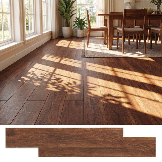 Floor Tile Vinyl Flooring Waterproof Vinyl Plank Flooring-Brown