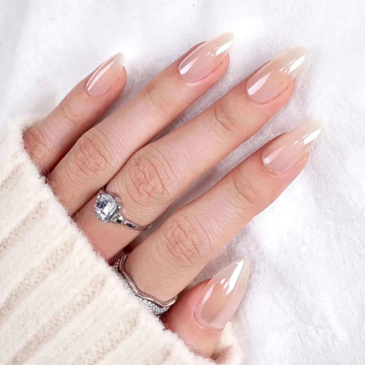 Mirror Glaze Almond Nails - Press On Nails | Long Lasting & Reusable