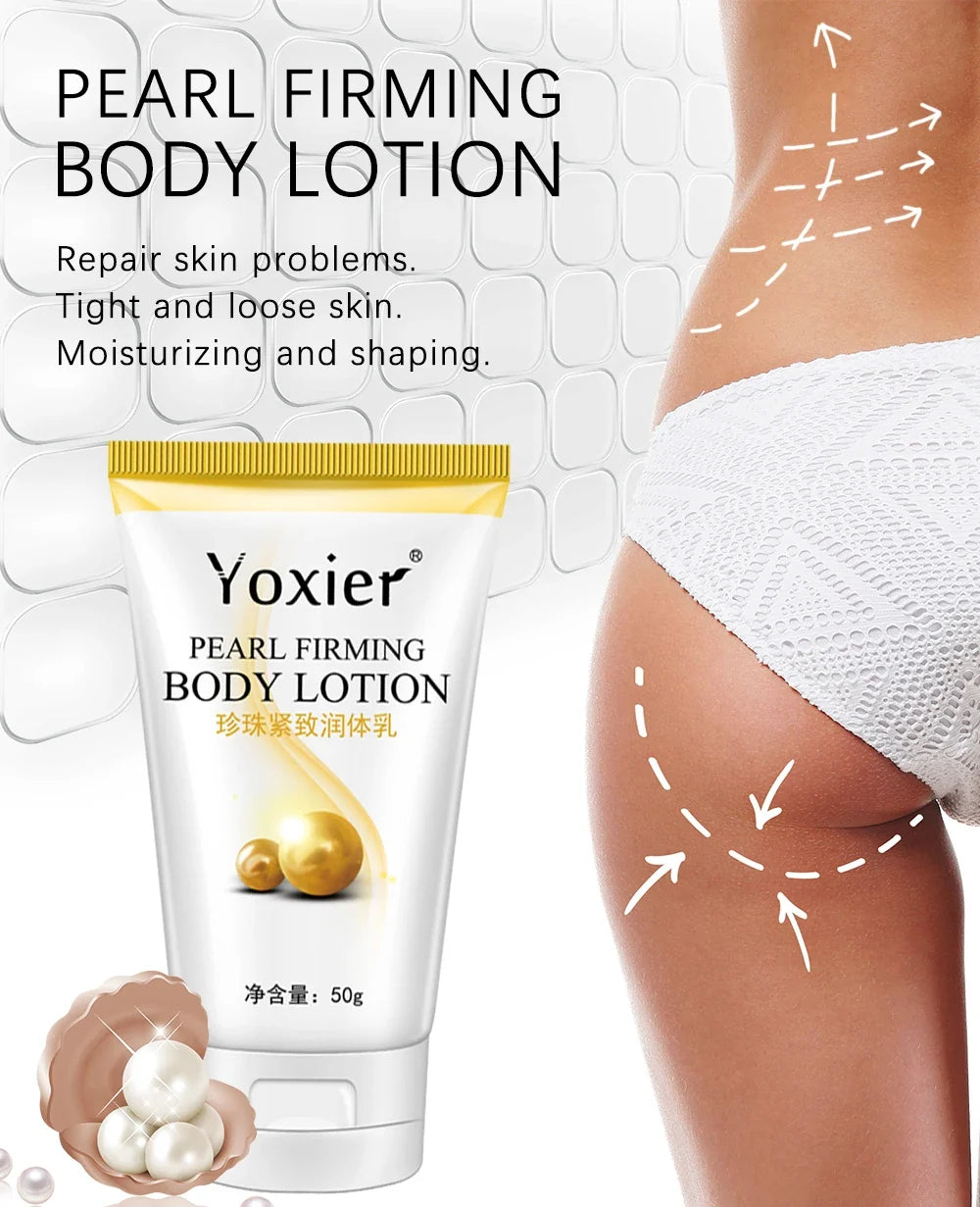 Yoxier Pearl Firming Body Lotion Slimming Cellulite Massage Remove Stretch Marks Cream Treatment Body Skin Care Health Lift Tool