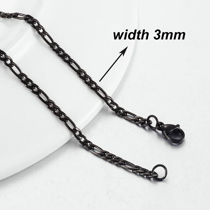 New Fashion Popular Black Necklace Men And Women Hip-Hop Dark Style Classic Jewelry