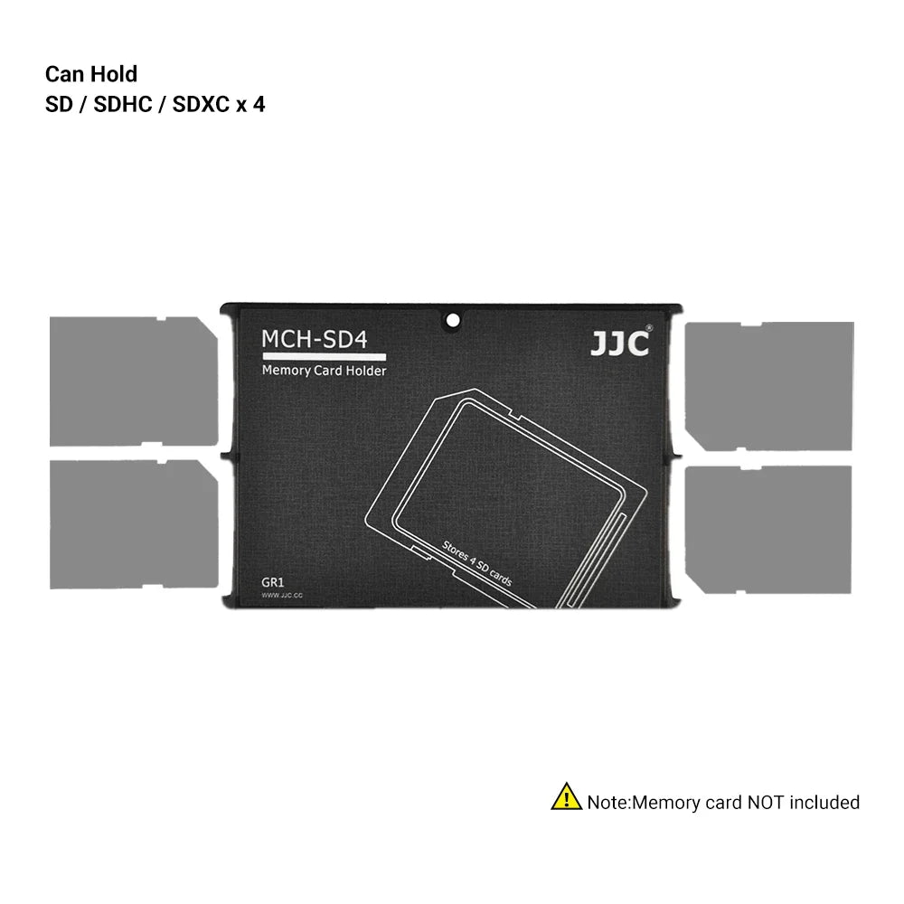 JJC Thin Micro SD Card Holder SD Card Case Wallet Credit Card Size for SD Micro SD TF Cards Hard Shell Camera Photo Accessories