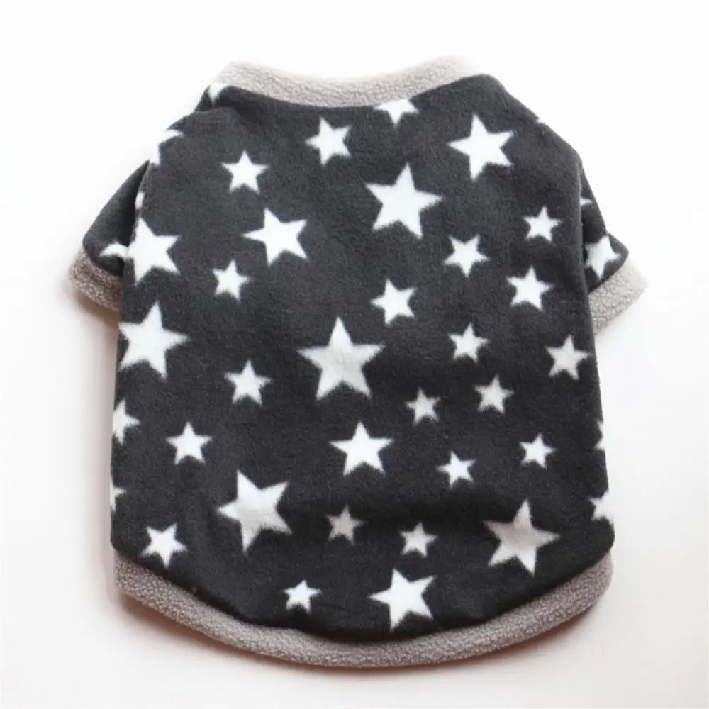 Chihuahua Clothes Cute Printed Small Dog Clothes French Bulldog Dogs Clothes Pets Warm Fleece Dog Winter Coat Puppy Dog Costume