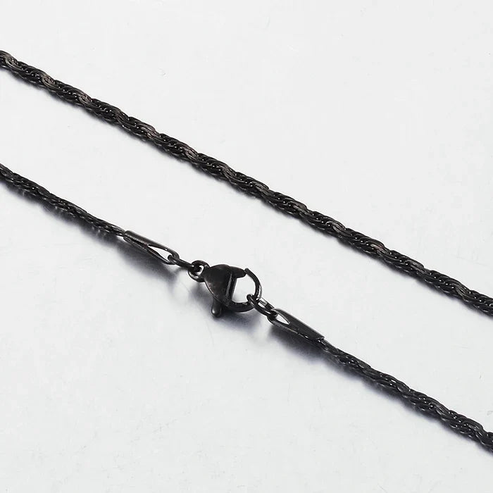 New Fashion Popular Black Necklace Men And Women Hip-Hop Dark Style Classic Jewelry