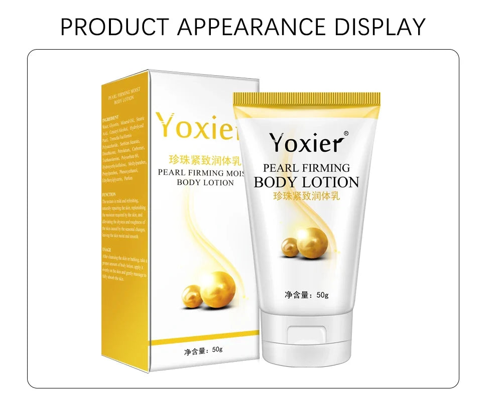Yoxier Pearl Firming Body Lotion Slimming Cellulite Massage Remove Stretch Marks Cream Treatment Body Skin Care Health Lift Tool
