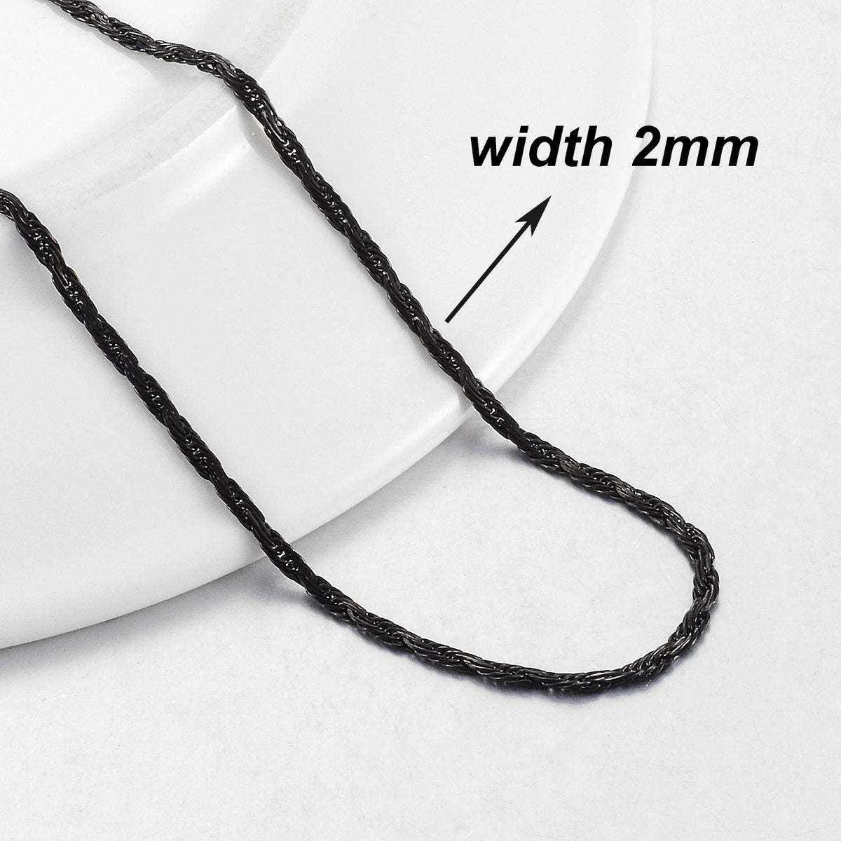 New Fashion Popular Black Necklace Men And Women Hip-Hop Dark Style Classic Jewelry