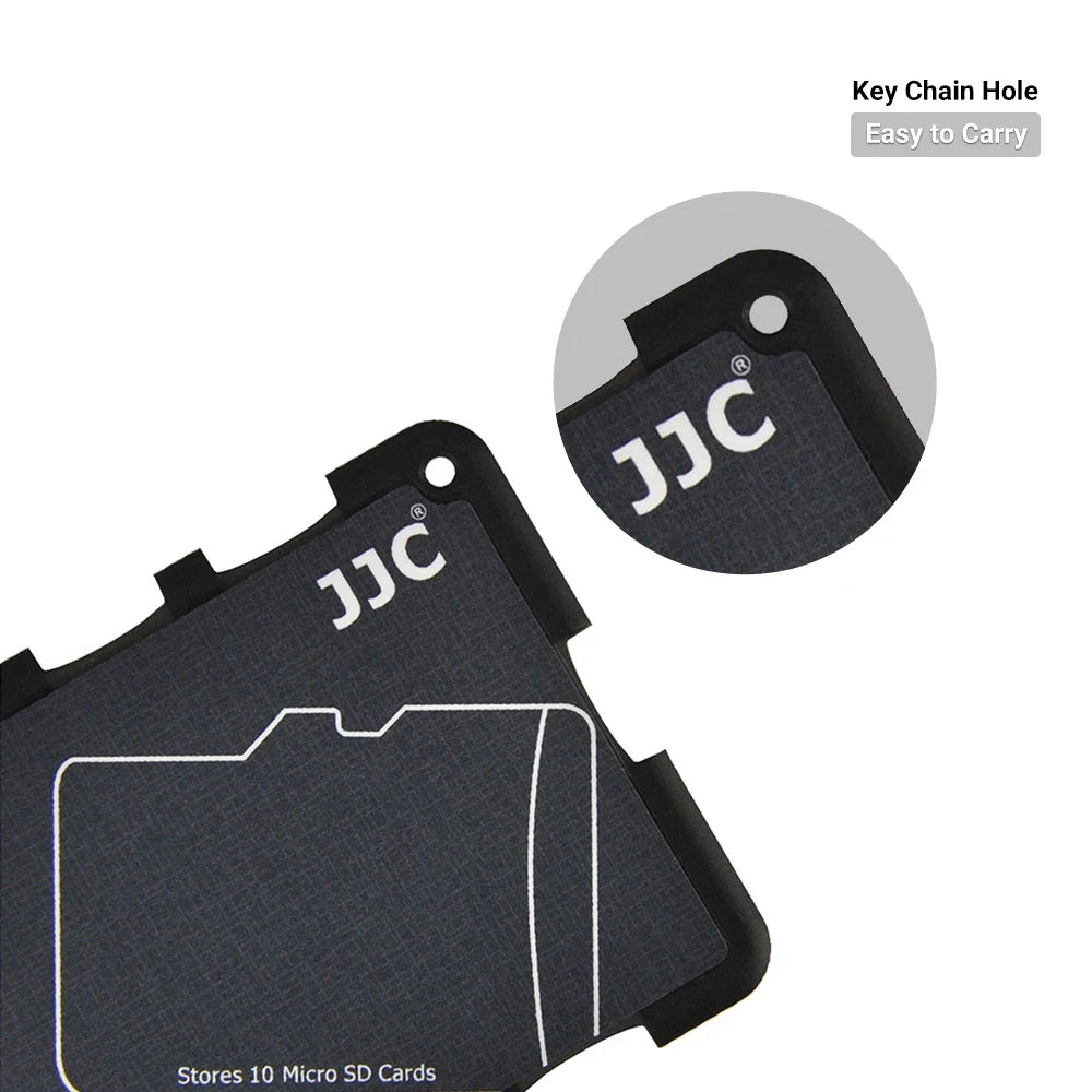 JJC Thin Micro SD Card Holder SD Card Case Wallet Credit Card Size for SD Micro SD TF Cards Hard Shell Camera Photo Accessories