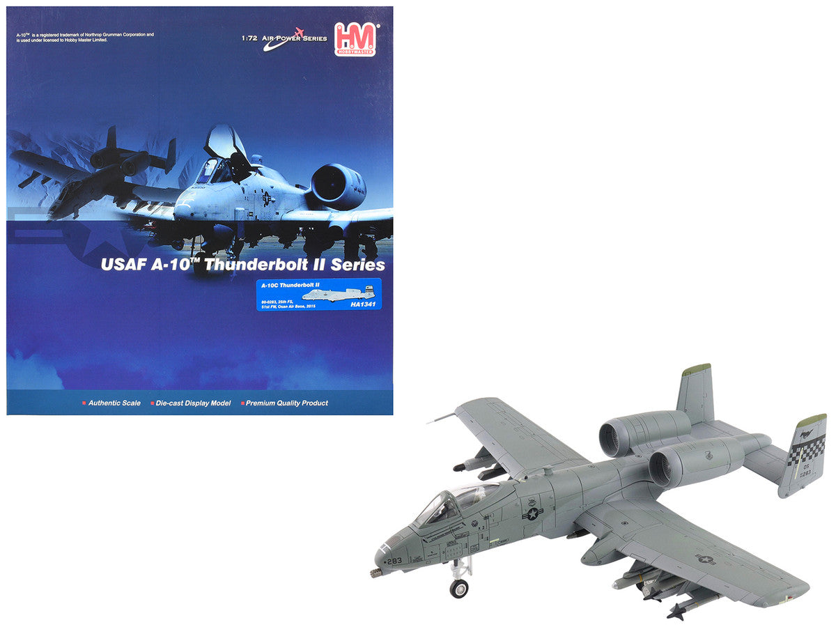 Fairchild Republic A-10C Thunderbolt II Attack Aircraft "80-0283 25th FS 51st FW Osan Air Base" (2015) United States Air Force "Air Power Series" 1/72 Diecast Model by Hobby Master