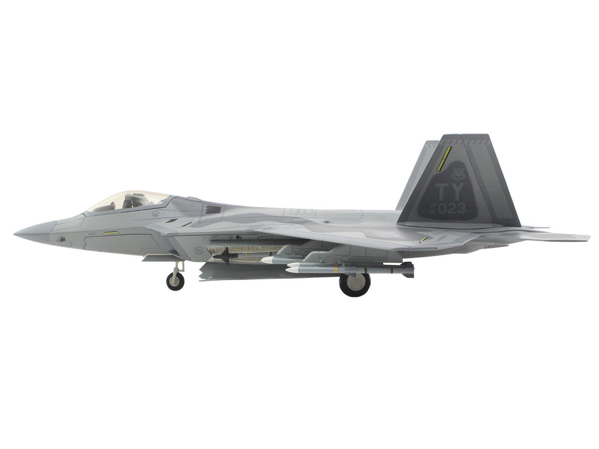 Lockheed F-22 Raptor Stealth Aircraft "01-4023 Major Joshua 'Cabo' Gunderson 43rd FS 325th FW Tyndall AFB" United States Air Force "Air Power Series" 1/72 Diecast Model by Hobby Master