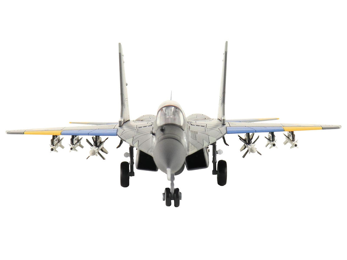 Mikoyan MIG-29 Fulcrum Aircraft "Ghost of Kyiv 40th Tactical Aviation Brigade Vasylkiv Air Base" (2023) Ukrainian Air Force "Air Power Series" 1/72 Diecast Model by Hobby Master