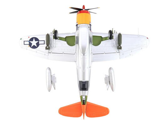 Republic P-47D Thunderbolt Aircraft "Tarheel Hal Lt. 'Ike' David 66 FS 358 FG" (1945) United States Army Air Forces "Air Power Series" 1/48 Diecast Model by Hobby Master