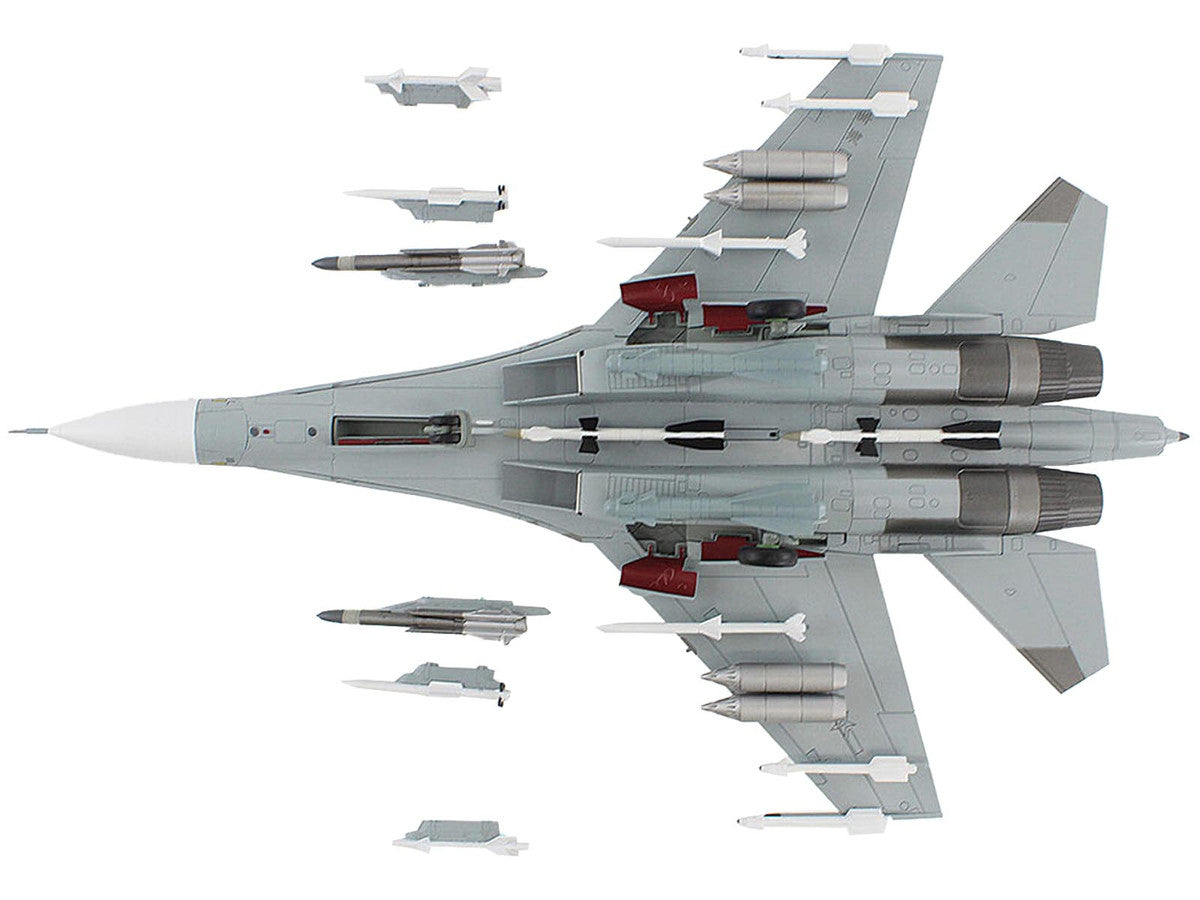 Sukhoi Su-30MK2 Flanker-G Fighter Aircraft "White 17 China" (2022) People's Liberation Army Naval Air Force (PLANAF) "Air Power Series" 1/72 Diecast Model by Hobby Master