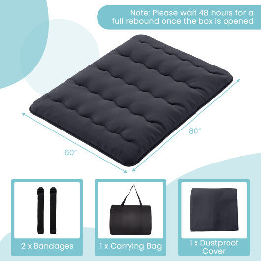 Futon Mattress with Washable Cover and Foldable Mat-Full Size