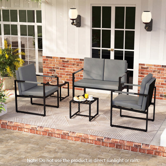 Modern Loveseat Sofa 2 Seater Small Couch-Brown