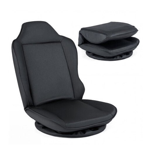 360 Swivel Floor Gaming Chair with 5-Level Adjustable Backrest-Gray