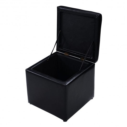 16 Inch Ottoman Pouffe Storage Box Lounge Seat Footstools