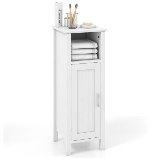 Bathroom Storage Organizer with 2-Tier Cabinet-Gray