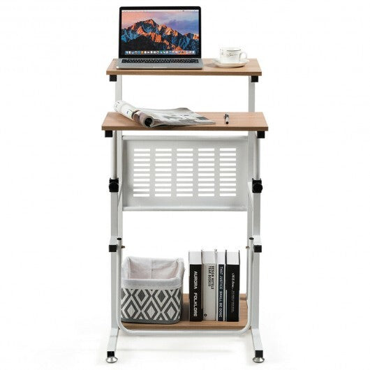 Standing Desk for Small Space Sit Stand Desk with Height Adjustable Desktop