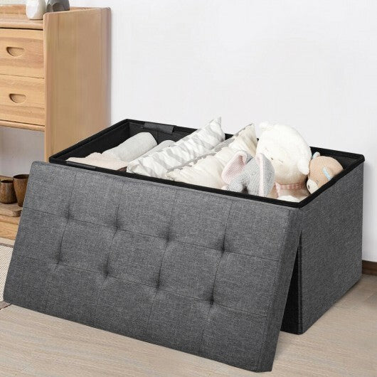 31.5 Inch Fabric Foldable Storage with Removable Storage Bin-Light Gray