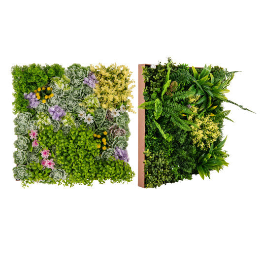 20" x 20" 3D Hanging Succulents with 10 Types of Mixed Faux Plants for Balcony Home