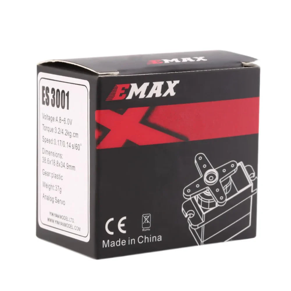 4pcs EMAX ES3001 Standard 43g Servo for RC Helicopter Boat Airplane Compatible