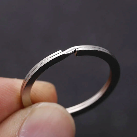 20pcs Metal Split Jump Rings Metal Hooks for DIY Keychain Pendant Making Accessory