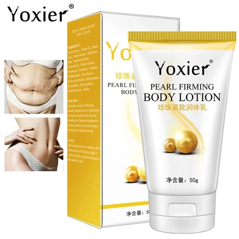 Yoxier Pearl Firming Body Lotion Slimming Cellulite Massage Remove Stretch Marks Cream Treatment Body Skin Care Health Lift Tool