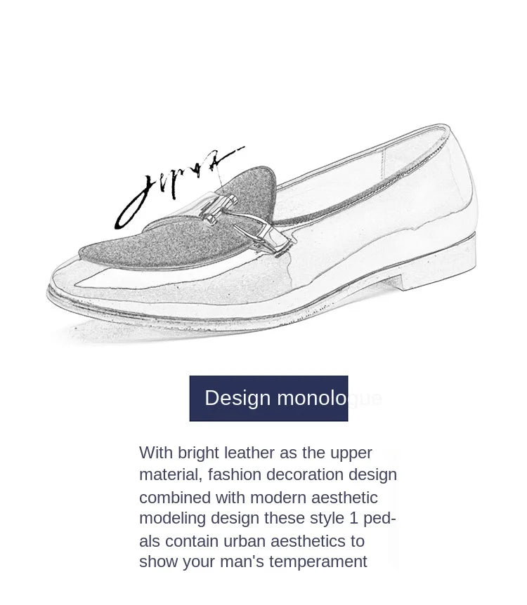 Patent Leather Loafers Men Dress Shoes Leather Italian Oxford Shoes for Men Wedding Dress Formal Slip on Shoes Men Office 2026