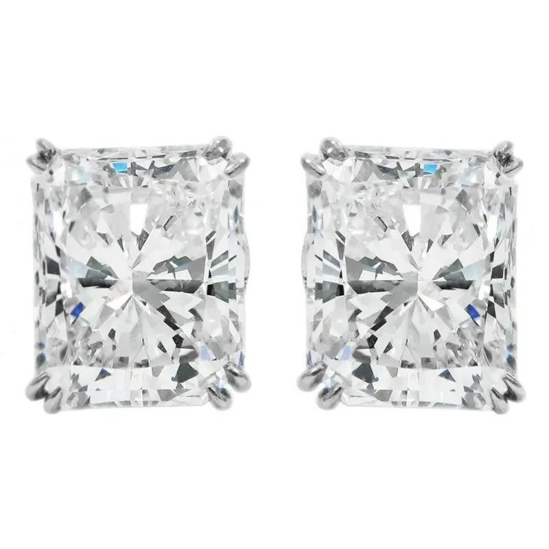 CAOSHI Stylish Simple Stud Earrings for Women Trendy Modern Style Dazzling Zirconia Accessories Wedding Engagement Jewelry Gift