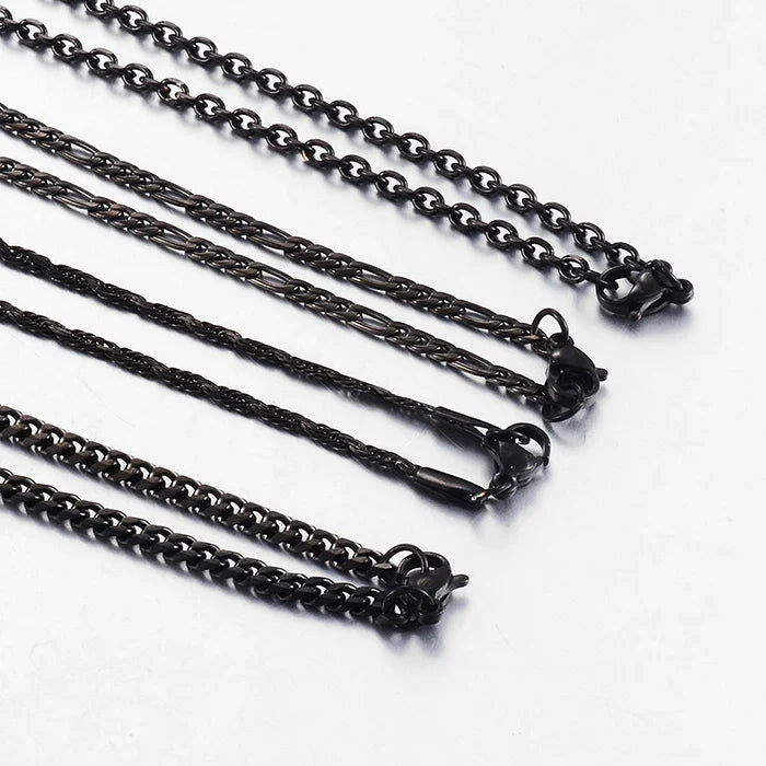 New Fashion Popular Black Necklace Men And Women Hip-Hop Dark Style Classic Jewelry