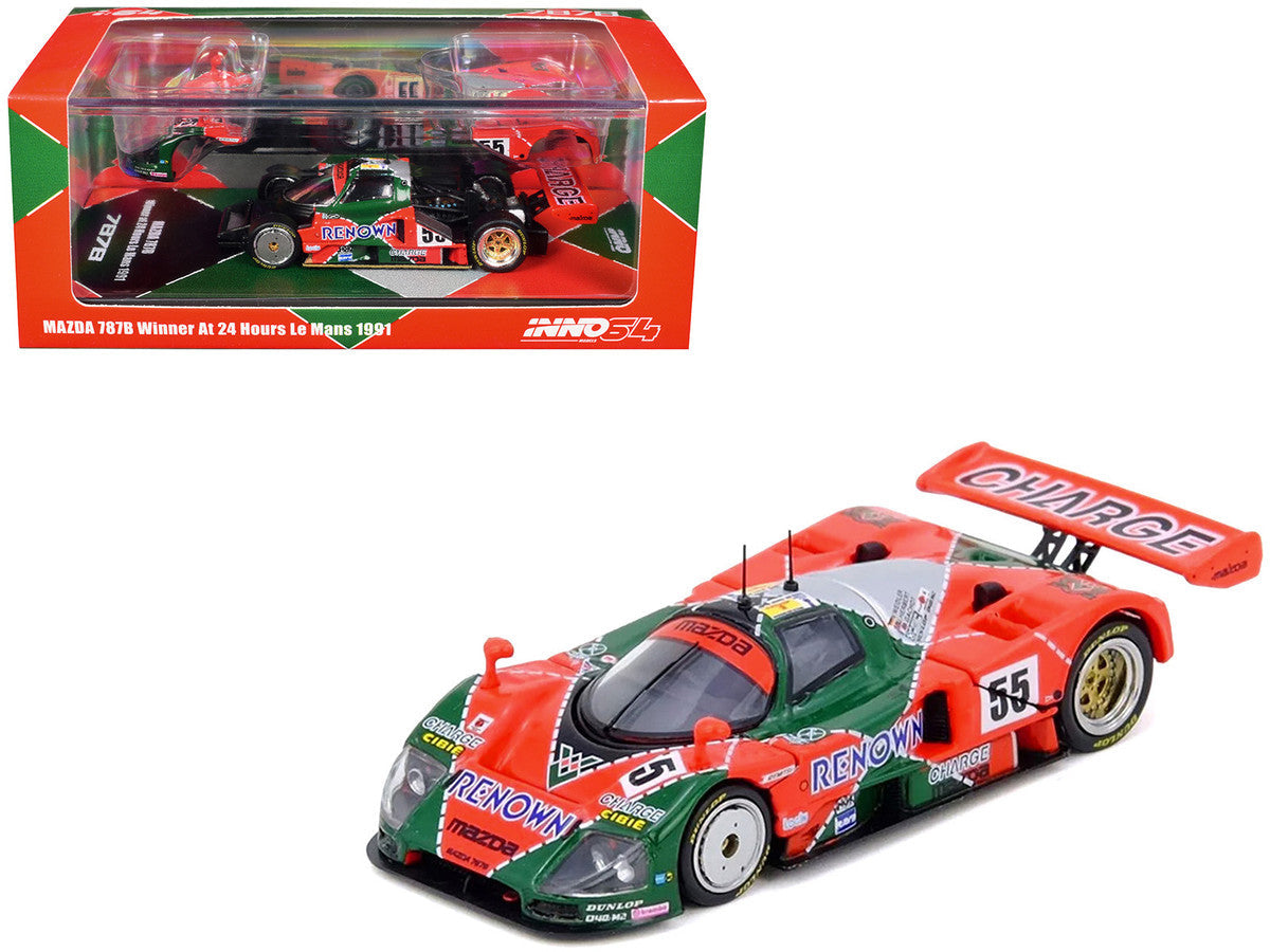 Mazda 787B #55 Johnny Herbert - Volker Weidler - Bertrand Gachot "Mazdaspeed" Winner "24 Hours of Le Mans" (1991) 1/64 Diecast Model Car by Inno Models