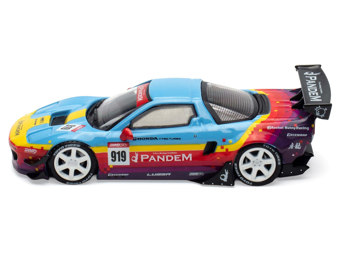 Honda NSX (NA1) #919 "Pandem Rocket Bunny" Light Blue with Graphics "APA XPO 2025 Event Edition" 1/64 Diecast Model Car by Inno Models