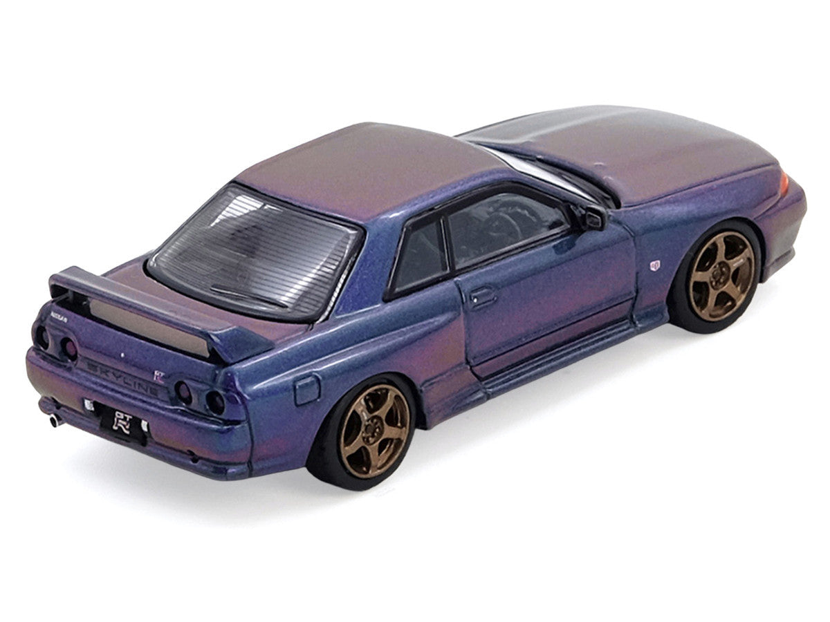 Nissan Skyline GT-R (R32) RHD (Right Hand Drive) Midnight Purple Metallic "Australian Special Edition" 1/64 Diecast Model Car by Inno Models