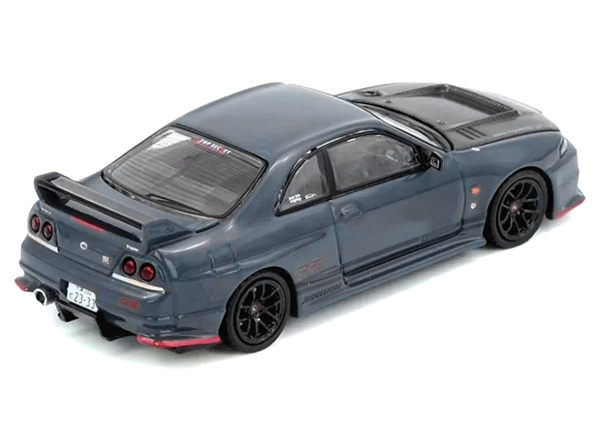 Nissan Top Secret Skyline GT-R (BCNR33) RHD (Right Hand Drive) Stealth Gray with Carbon Hood "Tokyo Auto Salon Hong Kong 2025 Event Edition" 1/64 Diecast Model Car by Inno Models