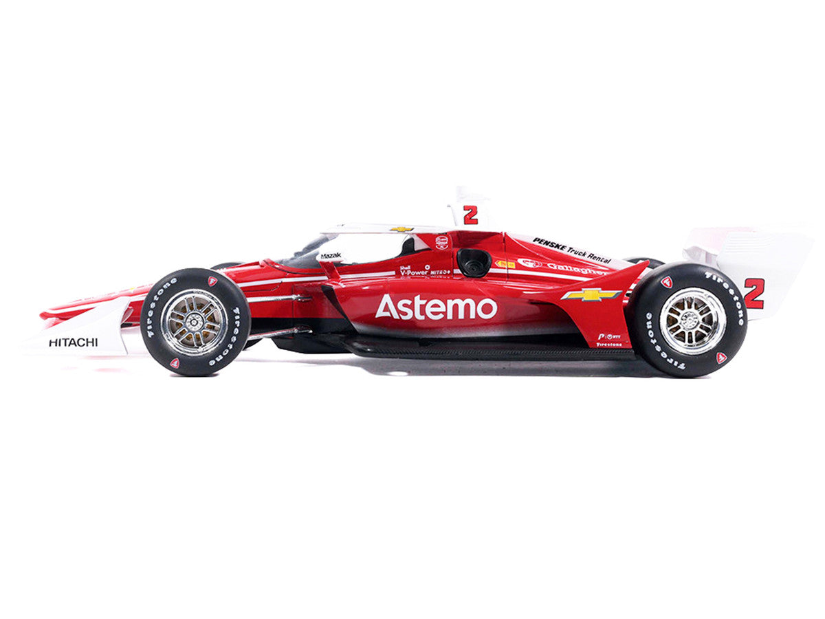 Dallara IndyCar #2 Josef Newgarden "Astemo" Team Penske (Road Course Configuration) "NTT IndyCar Series" (2026) 1/18 Diecast Model Car by IXO Models