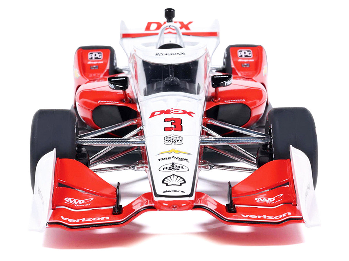 Dallara IndyCar #3 Scott McLaughlin "DEX" Team Penske (Road Course Configuration) "NTT IndyCar Series" (2026) 1/18 Diecast Model Car by IXO Models