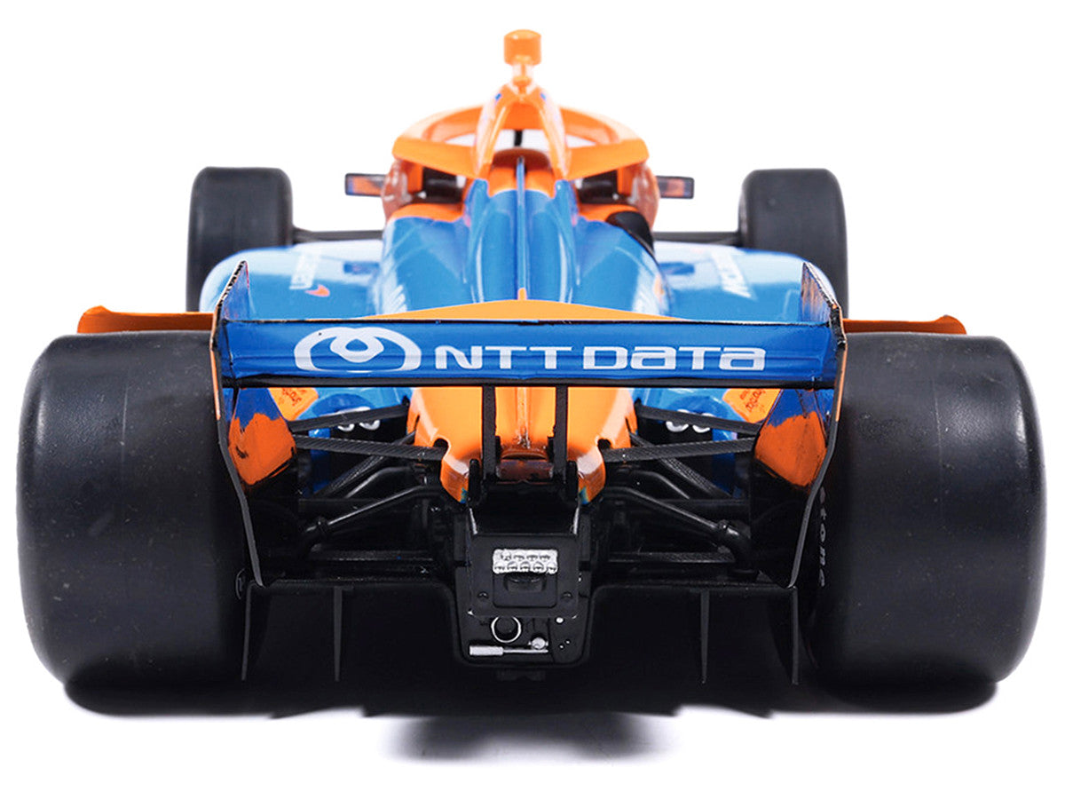 Dallara IndyCar #6 Nolan Siegel "NTT Data" Arrow McLaren (Road Course Configuration) "NTT IndyCar Series" (2026) 1/18 Diecast Model Car by IXO Models