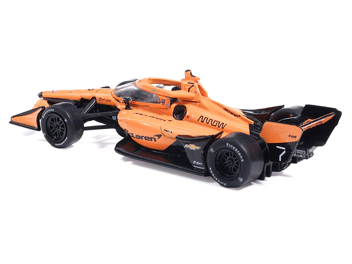 Dallara IndyCar #7 Christian Lundgaard "McLaren" Arrow McLaren IndyCar Team (Road Course Configuration) "NTT IndyCar Series" (2026) 1/64 Diecast Model by IXO Models
