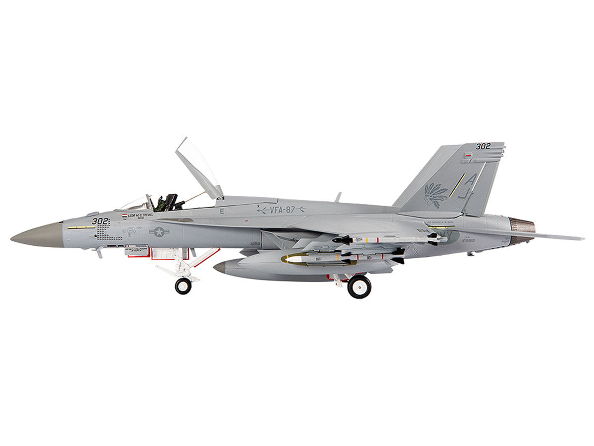 Boeing F/A-18E Super Hornet Aircraft "VFA-87 Golden Warriors USS George H. W. Bush" (2017) United States Navy 1/72 Diecast Model by JC Wings